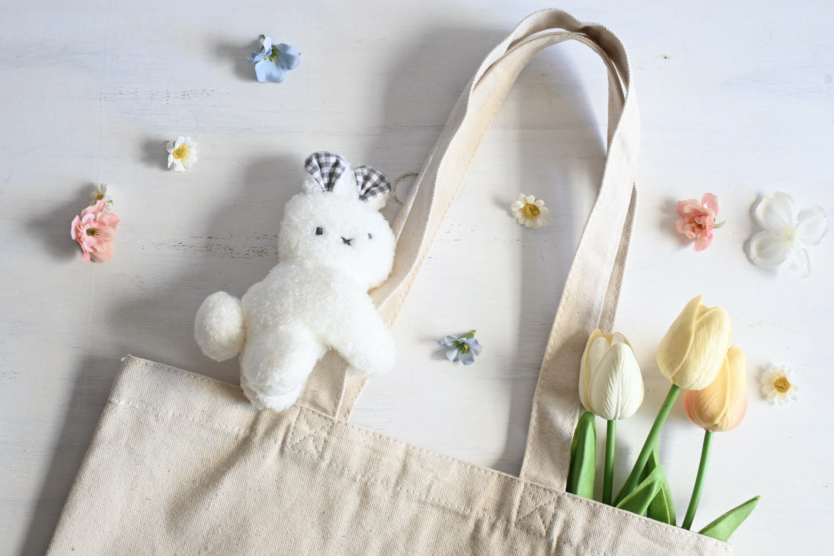 3種から選べる　くっつきぬいぐるみ（ねこ・うさぎ・くま）